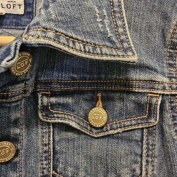 LOFT Blue Jean Jacket - Picture 5 of 6